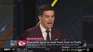 NFL Live crew SHOCKED Seahawks trade Frank Clark to Chiefs
