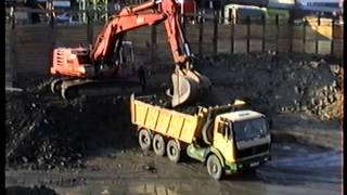 Liebherr R962, Cat 963, Mercedes NG & SK, MAN Dump Trucks / Kipper, DEKRA, Stuttgart, 22.02.1990.