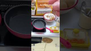 Mini kitchen set ASMR Mini cooking Re-ment #rement #minicooking #minifood #miniature