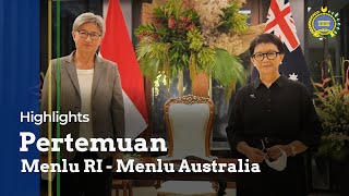 Pertemuan Bilateral Menlu RI-Australia Semakin Kokohkan Hubungan Kerja Sama Kedua Negara