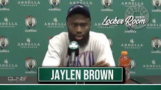 Jaylen Brown Postgame Interview. | Celtics vs Nets