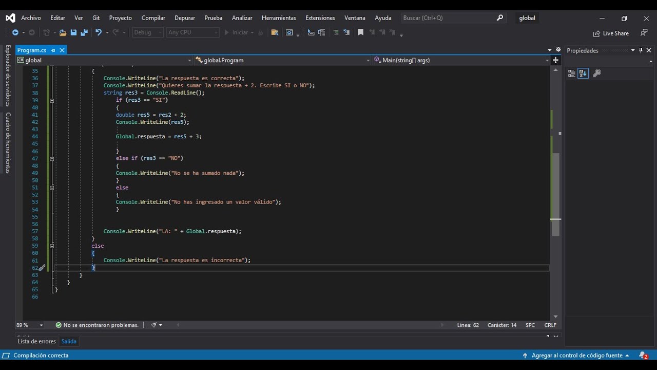 Variable Global C# En 5 Minutos O Menos - YouTube