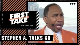 CAMERA ON ME! Stephen A. says there’s NO WAY he’d trade Kevin Durant 😬 | First Take