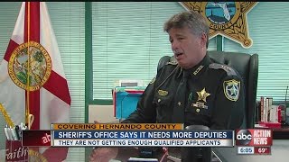 Hernando sheriff says he’s having a hard time finding quality people to protect and serve