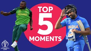 Sharma? Chahal? Phehlukwayo? | South Africa vs. India - Top 5 Moments | ICC Cricket World Cup 2019