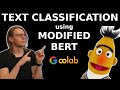 Text Classification using modified BERT | Google Colab
