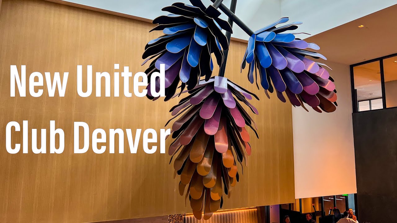 Get A First Look At The BRAND NEW United Lounge In Denver! - YouTube