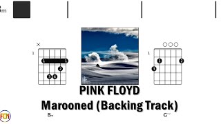 PINK FLOYD Marooned BACKING TRACK FCN GUITAR CHORDS \u0026 LYRICS