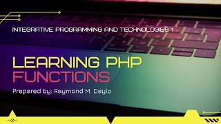 Functions | Integrative Programming and Technologies 1 (PHP)