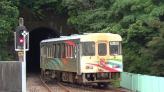 阿佐海岸鉄道ASA-101 海部駅発車　2017.6.24