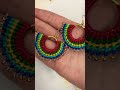 Macrame hoop earrings