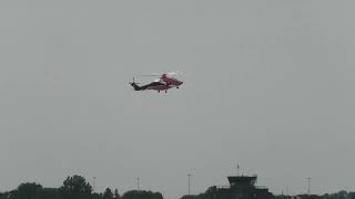 Ornge Air Ambulance Landing At Windsor International Airport.