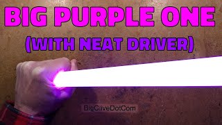 Purple LED tube with neat driver