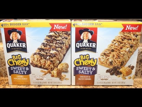 Quaker: Caramel Popcorn Crunch and Chocolate & Salted Caramel Quaker: Caramel Popcorn Crunch and Chocolate & Salted Caramel