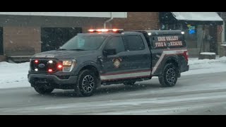 Erie Valley FD Utility 1 responding 1-14-2025 (read description)