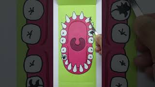 Brush Your Teeth ! Rainbow Friends Green at the Dentist😱Paper Animation #shorts #youtubeshorts