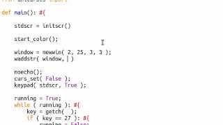 Python [curses] 09 Window Box
