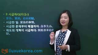 ★韩语学习 Learn Korean★ 第四八讲 TOPIK 高级词汇  形容词 48 (-토픽 고급단어 형용사)