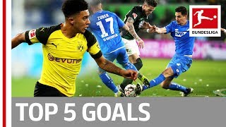 Top 5 Goals on Matchday 14 -  Sancho, Delaney, Belfodil & More
