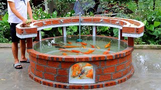 Make a Unique Fish Tank from brick and cement