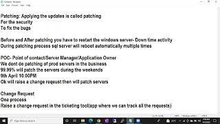 SQL DBA Batch 43 Class 35 Patching Sql Servers