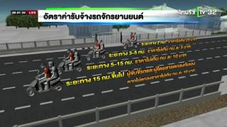 วางกรอบค่าโดยสารวินมอเตอร์ไซค์ | 25-03-59 | เช้าข่าวชัดโซเชียล | ThairathTV