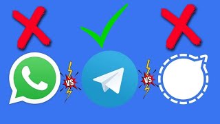 Whatsapp vs Telegram vs Signal App - Which One is Best & Secure | App Comparison