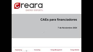 CAEs para financiadores: riesgos y análisis por tecnología