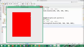 2- Java: Drawing Rectangle and Round Rectangle using Graphics2D