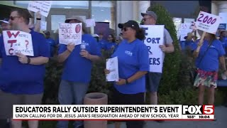 Event with CCSD Supt. Jara event draws protestors