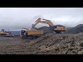 Экскаватор sany sy980h и карьерные самосвалы sany skt90s excavator sy980h mining trucks skt90s