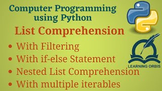 [Python Programming Basics to Advanced] : List Comprehension | Lab 21