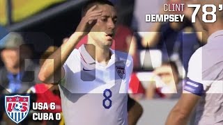 MNT vs. Cuba: Clint Dempsey Third Goal - July 18, 2015
