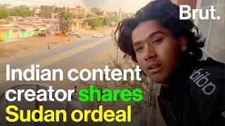 Indian content creator shares Sudan ordeal