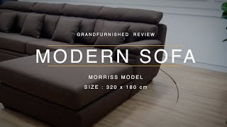 โซฟาเข้ามุมตัวแอลเป็นโซฟาสไตล์โมเดิร์นนั่งสบายเรียบหรูสุดๆ / Modern Sofa