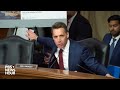 watch sen. josh hawley and dhs head mayorkas argue over anti semitism claims during senate hearing