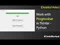 Work with Progressbar in Tkinter - Python Progressbar  #progressbar  #learnpython  #tutorial