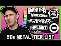 The ultimate 90s metal tier list