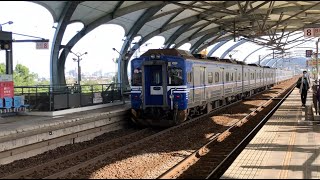 (4K)台鐵4032次 EMU500型區間快車 冬山站通過