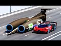 Bugatti Vision GT vs SSC Thrust at Drag Race 20 KM