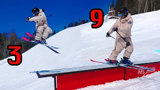 10 First Tricks To Learn on Skis