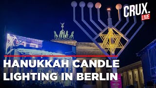 Hanukkah 2024 Live | Giant Menorah Lit Up In Berlin Ahead Of Hanukkah | Brandenburg Gate | Berlin