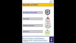 3.  Benefits:   Aluminium Vs UPVC Door and Windows