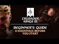 CRUSADER KINGS 3 | Beginner's Guide - 8 Essentials Before You Start