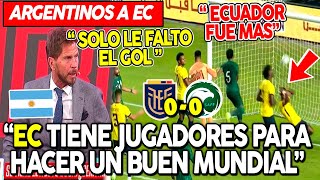 ECUADOR 0-0 ARABIA SAUDITA! ARGENTINOS SORPRENDIDOS CON JUGADORES DE ECUADOR ¡LE FALTA GOL!