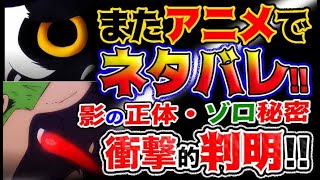 【ワンピース ネタバレ予想】またアニメで衝撃のネタバレ！ゾロの覇王色が！！そして、あの影の正体が遂に判明！！(予想妄想考察)