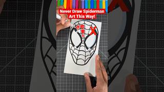 Never Draw Spiderman This Way! 😡 #howtodraw #art #shorts