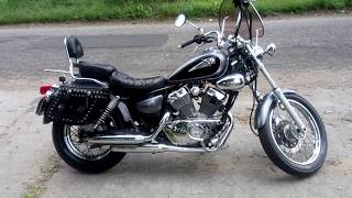 Yamaha Virago XV 125 rozwiercone wydechy ( exhaust sound)