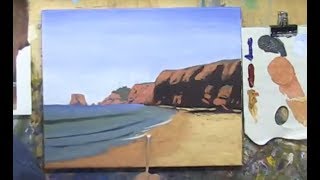 Learn To Paint TV E12 "Aireys Inlet Lighthouse" Seascape Painting in Acrylica