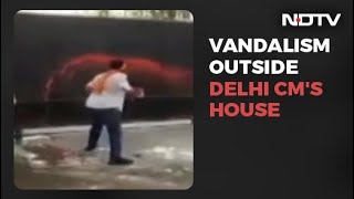 Vandalism, Violence Outside Arvind Kejriwal's Home Amid BJP Protest